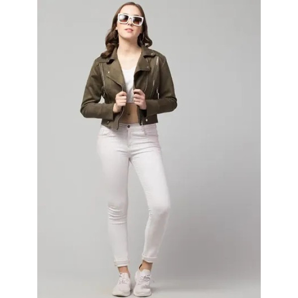 GR-Classic Zipper Suede Biker Jacket [Premium Product]