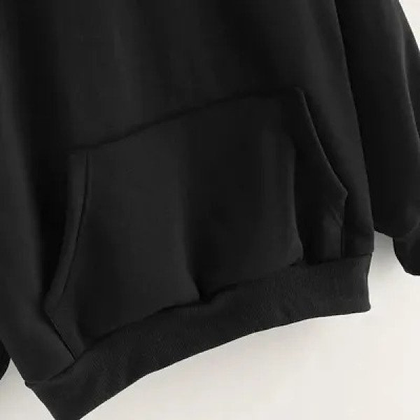 GR-Black Fleece Solid Sweaters for Women [Low Budget Product]