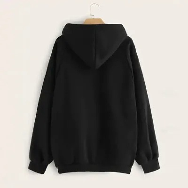 GR-Black Fleece Solid Sweaters for Women [Low Budget Product]