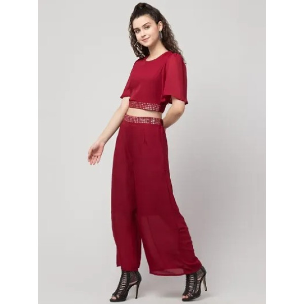 GR-Trendy Solid Sequined Co-Ords [Low Budget Product]