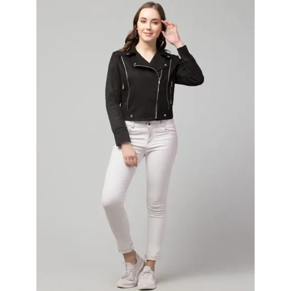 GR-Classic Zipper Suede Biker Jacket [Premium Product]