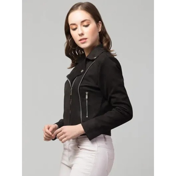 GR-Classic Zipper Suede Biker Jacket [Premium Product]