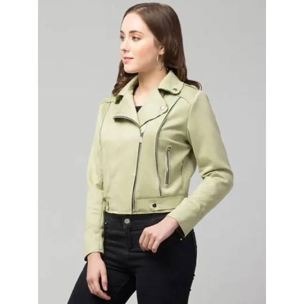 GR-Classic Zipper Suede Biker Jacket [Premium Product]