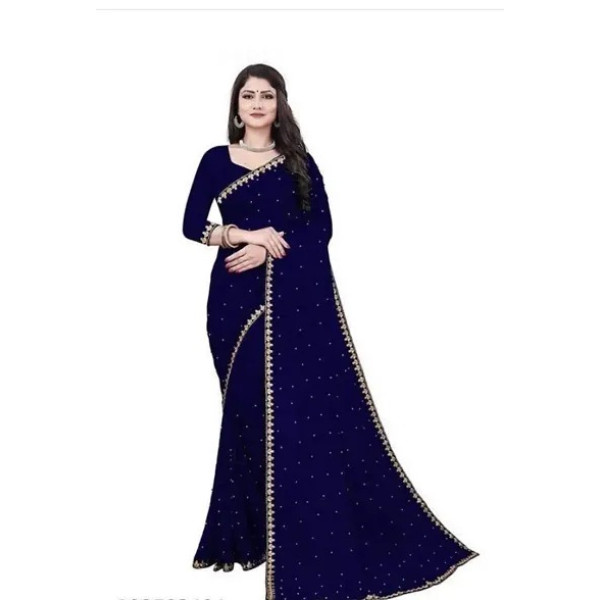 GR-Daily Wear Lycra Saree with Blouse Piece [Low B...