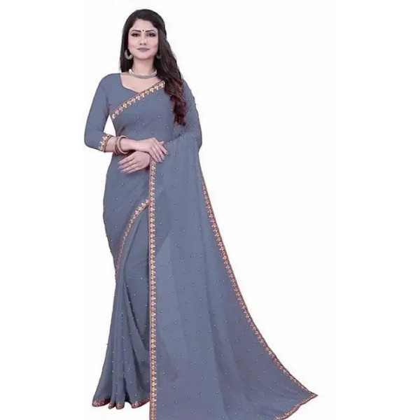 GR-Trendy Lycra Embellished Sarees for Women [Low ...