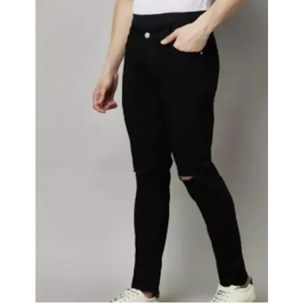 GR-Mid Rise Stylish Mens Denim Jeans-Black