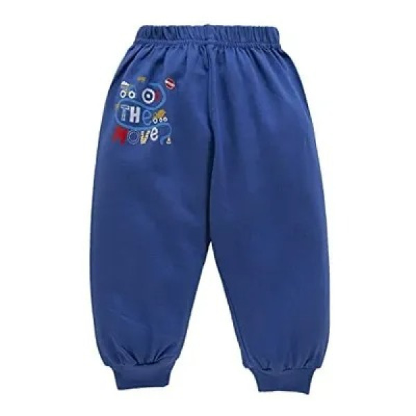 GR-Kids Leggings Combo Set Soft Cotton Pyjamas with Elastic Waist Baby Sleepsuits Unisex Solid and Ribs- Pack of 3 (Dark Multicolor)