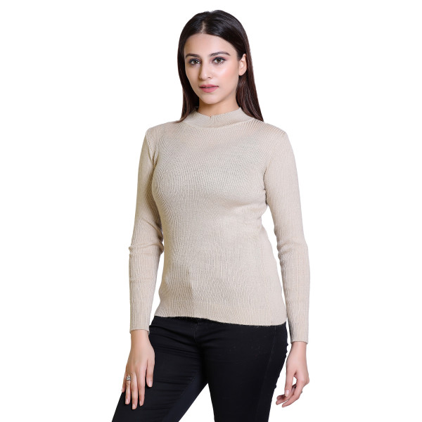 SP-Elegance Elevated: Full Sleeves High Neck Wool Sweater for Women [Premium Product]