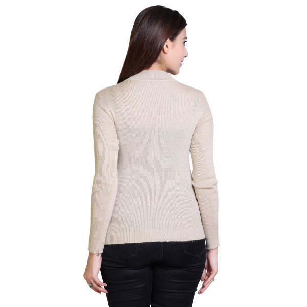 SP-Elegance Elevated: Full Sleeves High Neck Wool Sweater for Women [Premium Product]