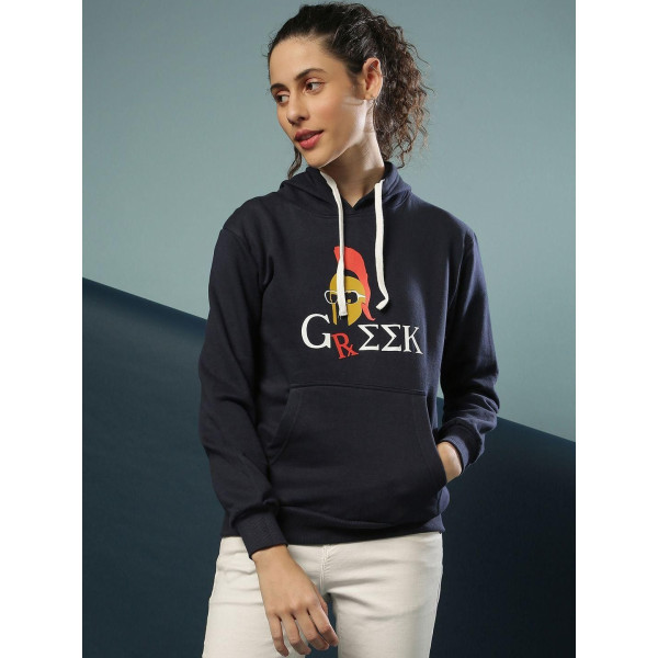 SP-Blue Blossoms: Women's Cotton Printed Sweatshirt for Effortless Style [Premium Product]