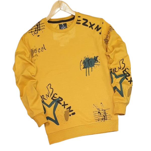 SP-Cozy Prints: Men's Poly Cotton Sweatshirt with ...