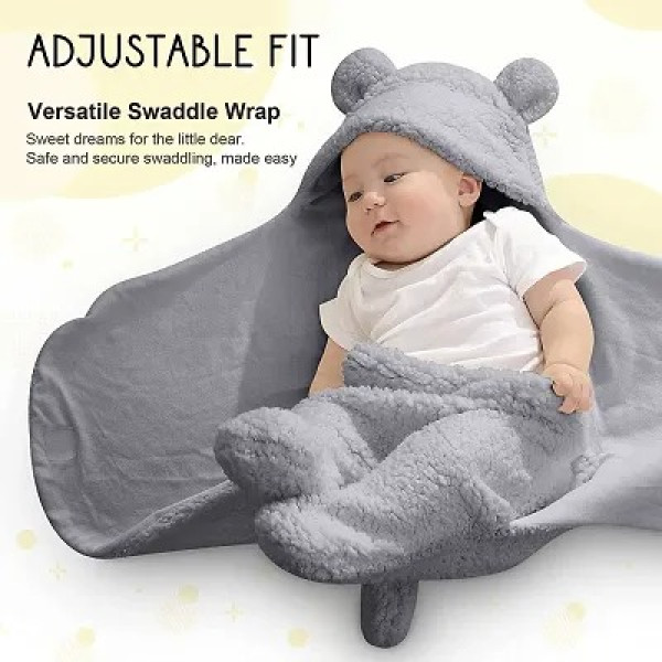 GR-Baby Blankets New Born Pack of Double Layered Wrapping Sheet Cum Wrapper Blanket [Low Budget Product]