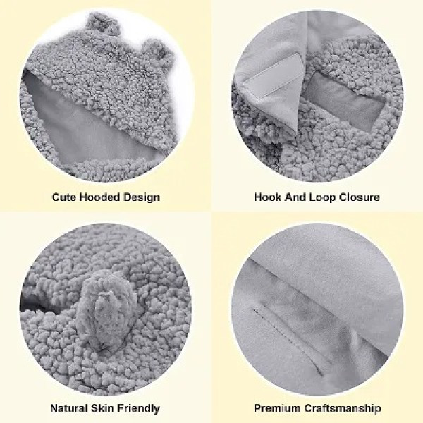 GR-Baby Blankets New Born Pack of Double Layered Wrapping Sheet Cum Wrapper Blanket [Low Budget Product]