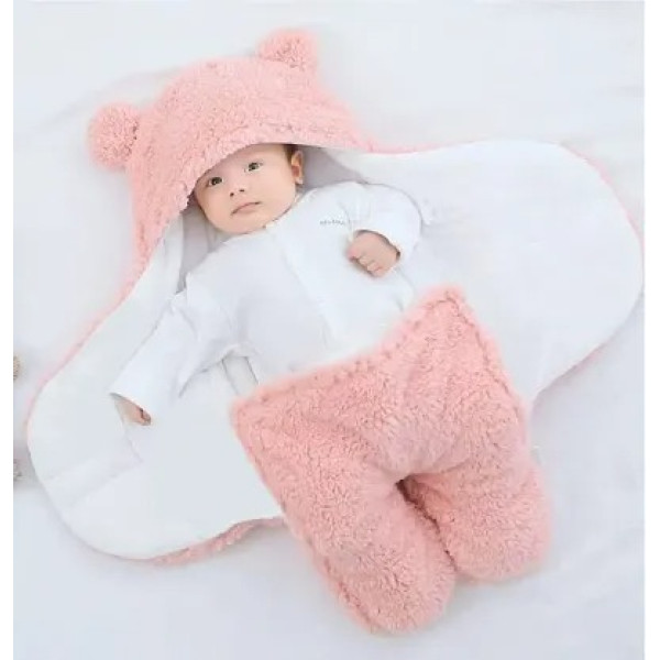 GR-Baby Blankets New Born Pack of Wearable Double Layered Wrapping Sheet Cum Wrapper Blanket [Low Budget Product]
