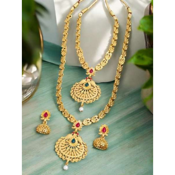 GR-Glistening Alloy Jewel Set (Gold Finish) [Premium Product]