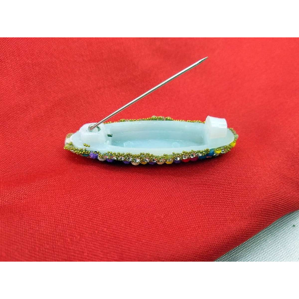 GR-Premium Quality Fancy Multicolor Saree Dupatta pins Brooch (Multicolor) [Low Budget Product]