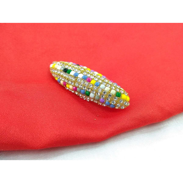 GR-Premium Quality Fancy Multicolor Saree Dupatta pins Brooch (Multicolor) [Low Budget Product]