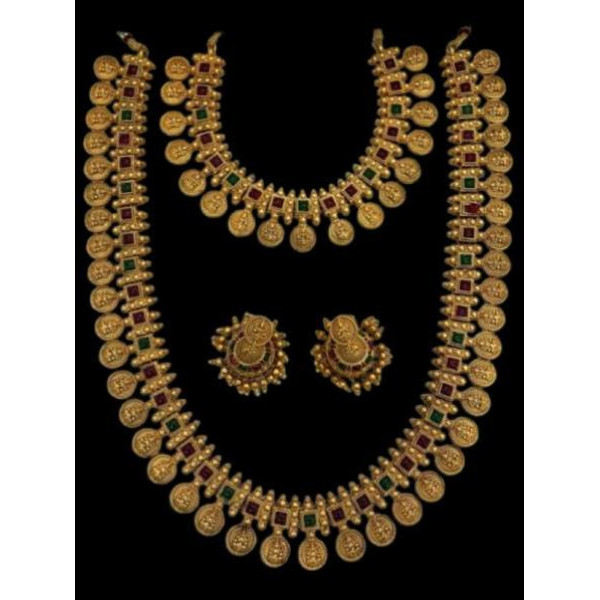 GR-Eclectic Mixed Metal Jewel Set (Gold, Green, Red, Ruby Red & Multicolor) [Premium Product]