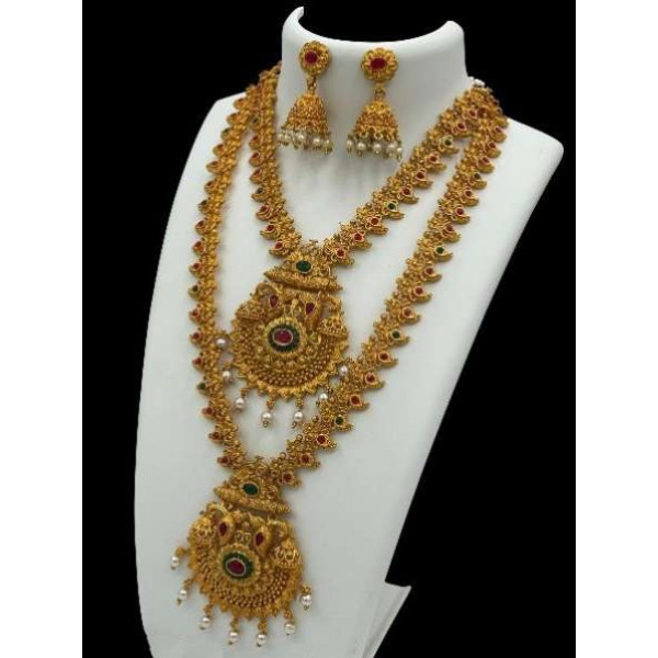 GR-Exquisite Mixed Metal Jewel Set (Gold Finish) [...