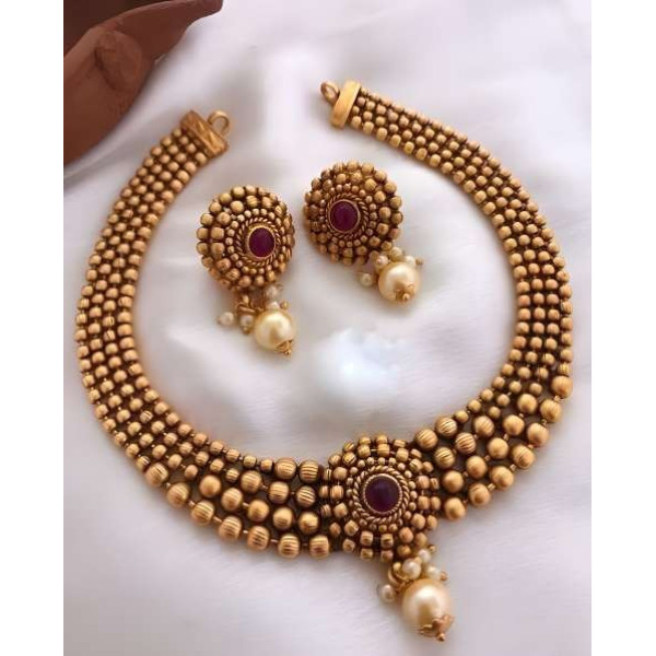 GR-Radiant Mixed Metal Jewel Set (Gold Finish) [Pr...