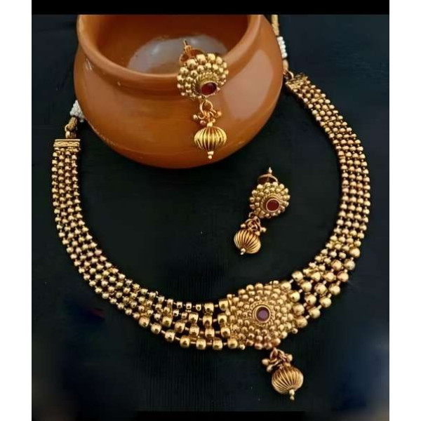 GR-Radiant Mixed Metal Jewel Set (Gold Finish) [Premium Product]