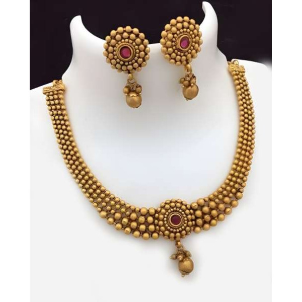 GR-Radiant Mixed Metal Jewel Set (Gold Finish) [Premium Product]
