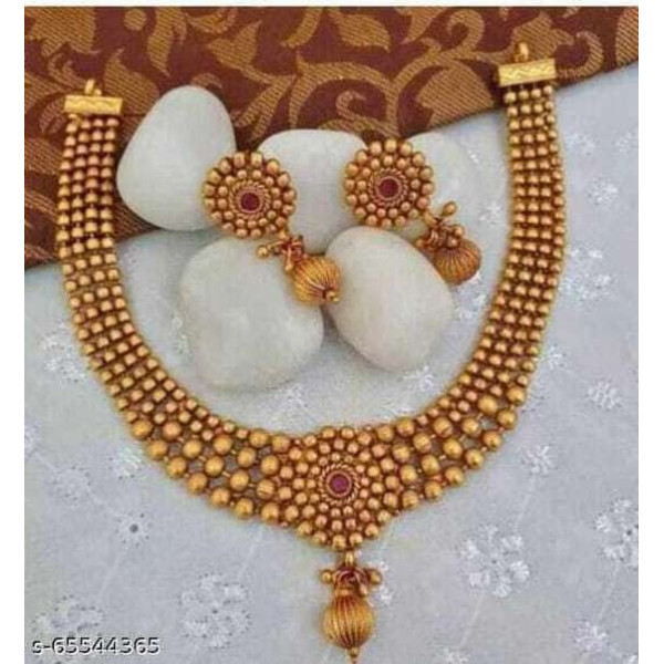 GR-Radiant Mixed Metal Jewel Set (Gold Finish) [Premium Product]