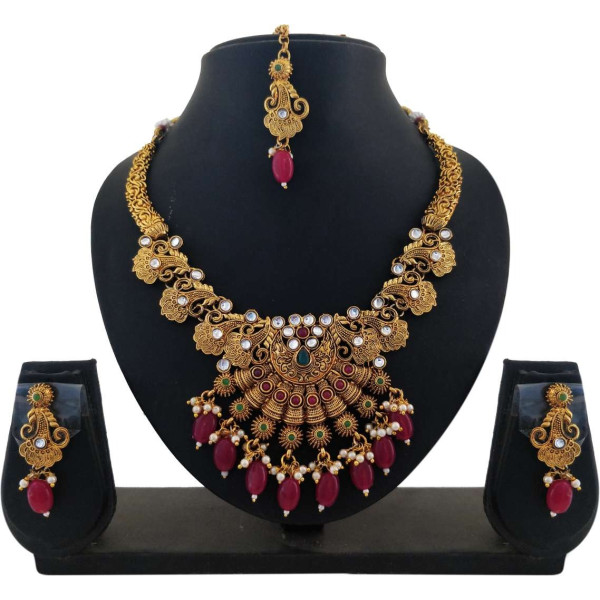 GR-Zinc, Brass, Alloy Jewel Set (Multicolor) [Premium Product]