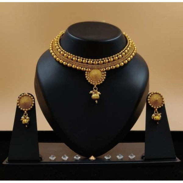 GR-Elegant Copper Jewel Set (Gold Finish) [Premium...