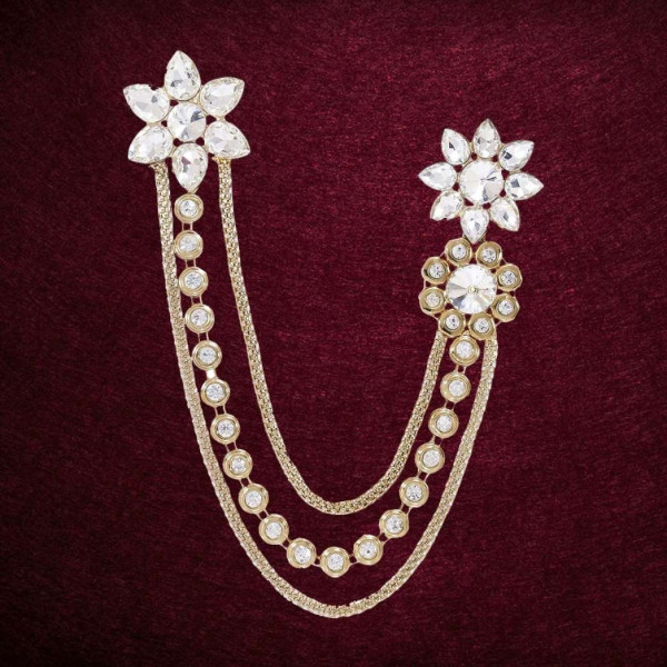 GR-Alloy Women's Brooch Brooch (Gold) [Premium Pro...