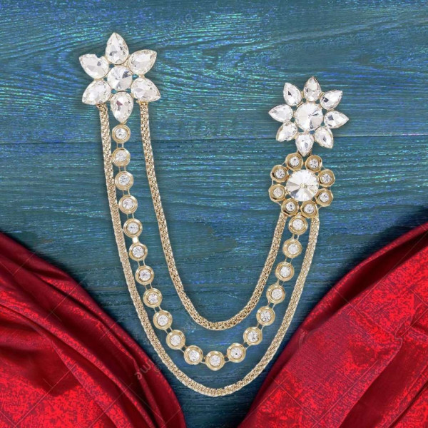 GR-Alloy Women's Brooch Brooch (Gold) [Premium Product]