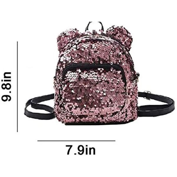 GR-Womens Casual Spacious Chamki Small Bagpack with ear for Women [Premium Product]