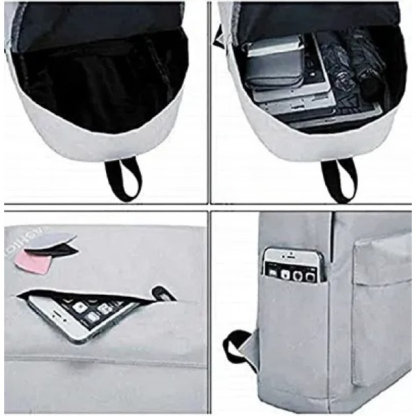 GR-Latest Casual Bagpack for College and Traveling in Grey [Premium Product]