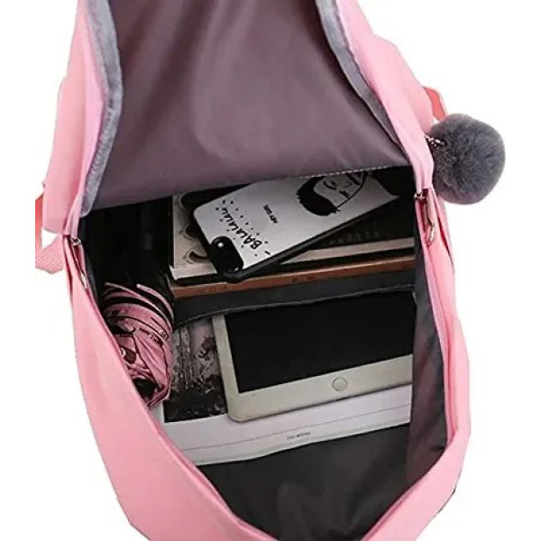 GR-Latest Casual Bagpack for College and Traveling in Pink [Premium Product]