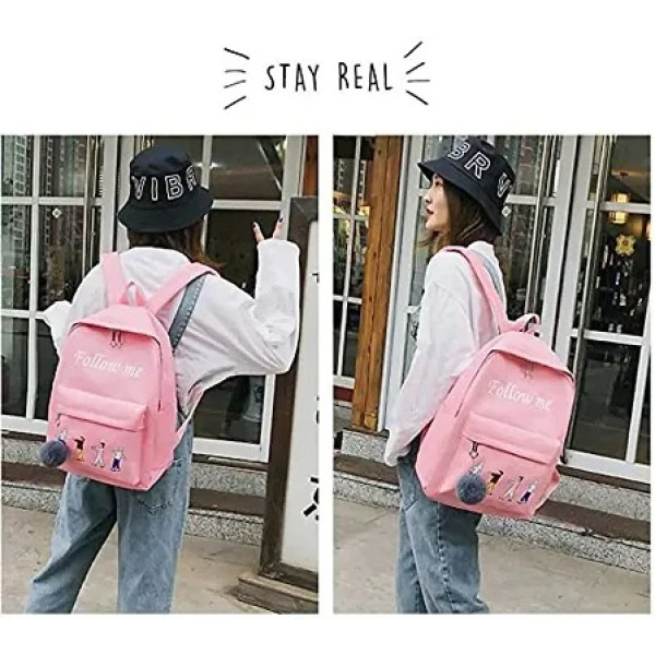 GR-Latest Casual Bagpack for College and Traveling in Pink [Premium Product]