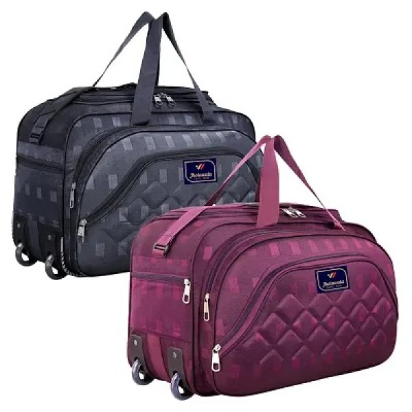 GR-Luggage Travel Duffel Bag 60 L with Two Wheels ...