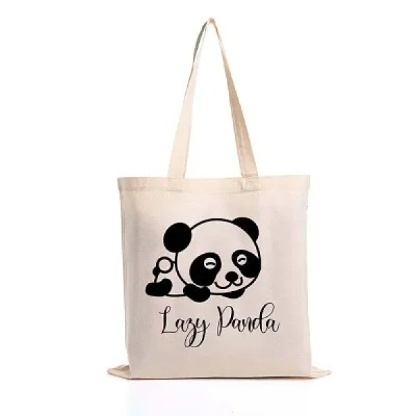 GR-Graphic Printed Cotton Tote Reusable Shopping B...