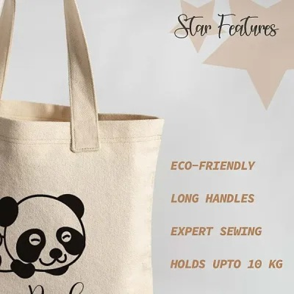 GR-Graphic Printed Cotton Tote Reusable Shopping Bags [Low Budget Product]