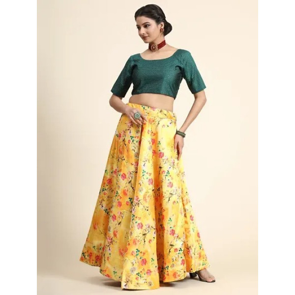 GR-Stylish Satin Lehenga Choli Set For Women [Premium Product]
