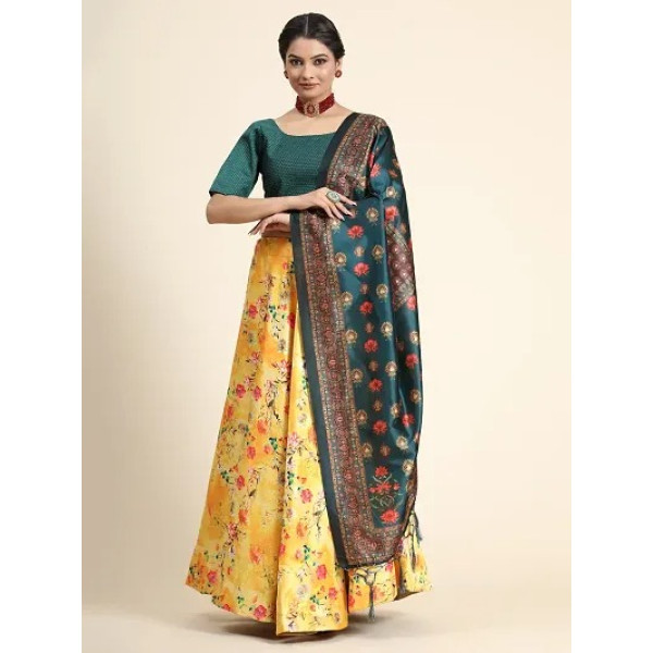 GR-Stylish Satin Lehenga Choli Set For Women [Premium Product]