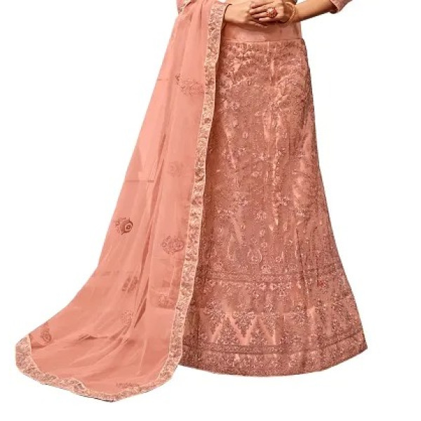 GR-Reliable Net Embroidered Lehenga Choli with Dupatta Set For Women [Premium Product]