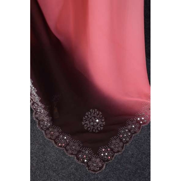 GR-Self Design Pink Bollywood Georgette Saree [Premium Product]