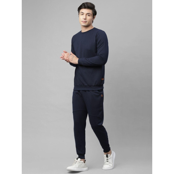 SP-Everyday Elegance: Rigo Terry Solid Men's Track Suit with Full Sleeves and Regular Fit [Premium Product]