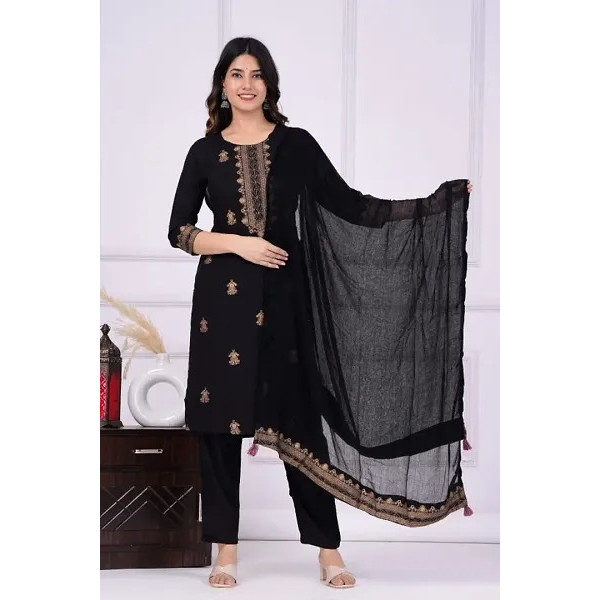 GR-Fancy Rayon Kurta Set For Women [Premium Product]