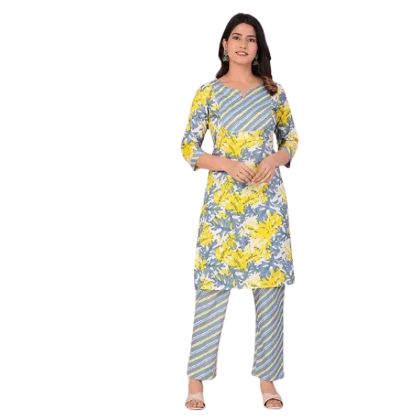 GR-Fancy Cotton Printed Kurta Bottom Set [Premium ...