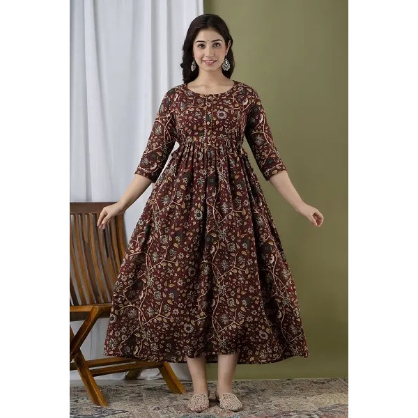 GR-Cotton Maternity Anarkali Kurti For Feeding [Premium Product]