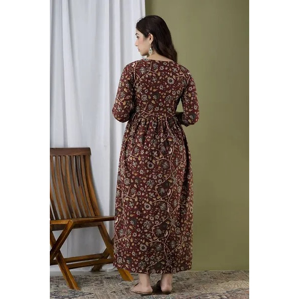 GR-Cotton Maternity Anarkali Kurti For Feeding [Premium Product]