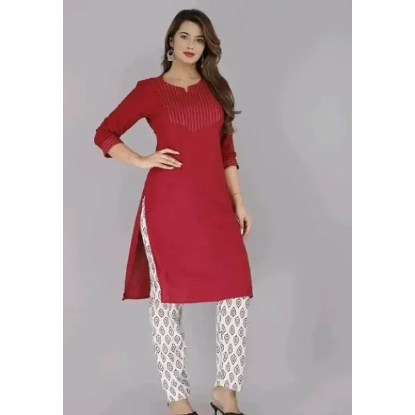 GR-Multicoloured Rayon Kurtas For Women [Low Budget Product]