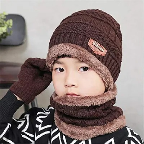 GR-Mens And Womens Wollen Cap And Neack Scarf [Low Budget Product]