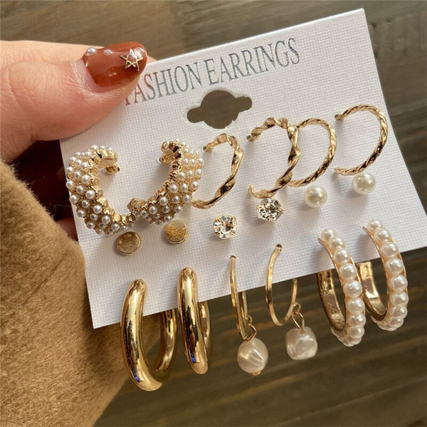 SP-Chic Variety: 6-Piece Combo Pack of Earrings [Premium Product]